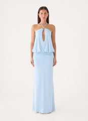 Telling You Maxi Dress - Baby Blue