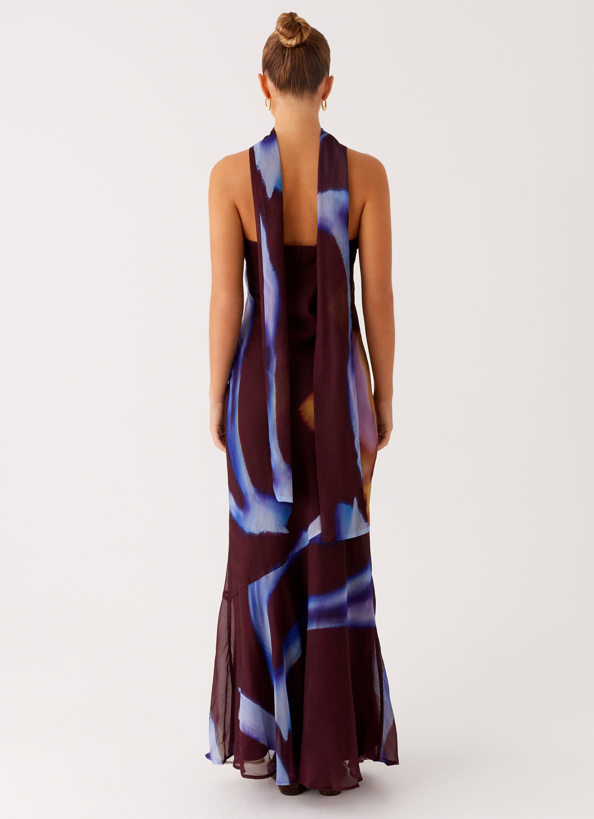 Under The Pagoda Maxi Dress - Dark Floral