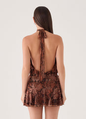 Viper Mini Dress - Snake Print