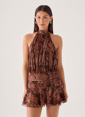 Viper Mini Dress - Snake Print