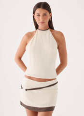 Zorina Halter Top - Ivory